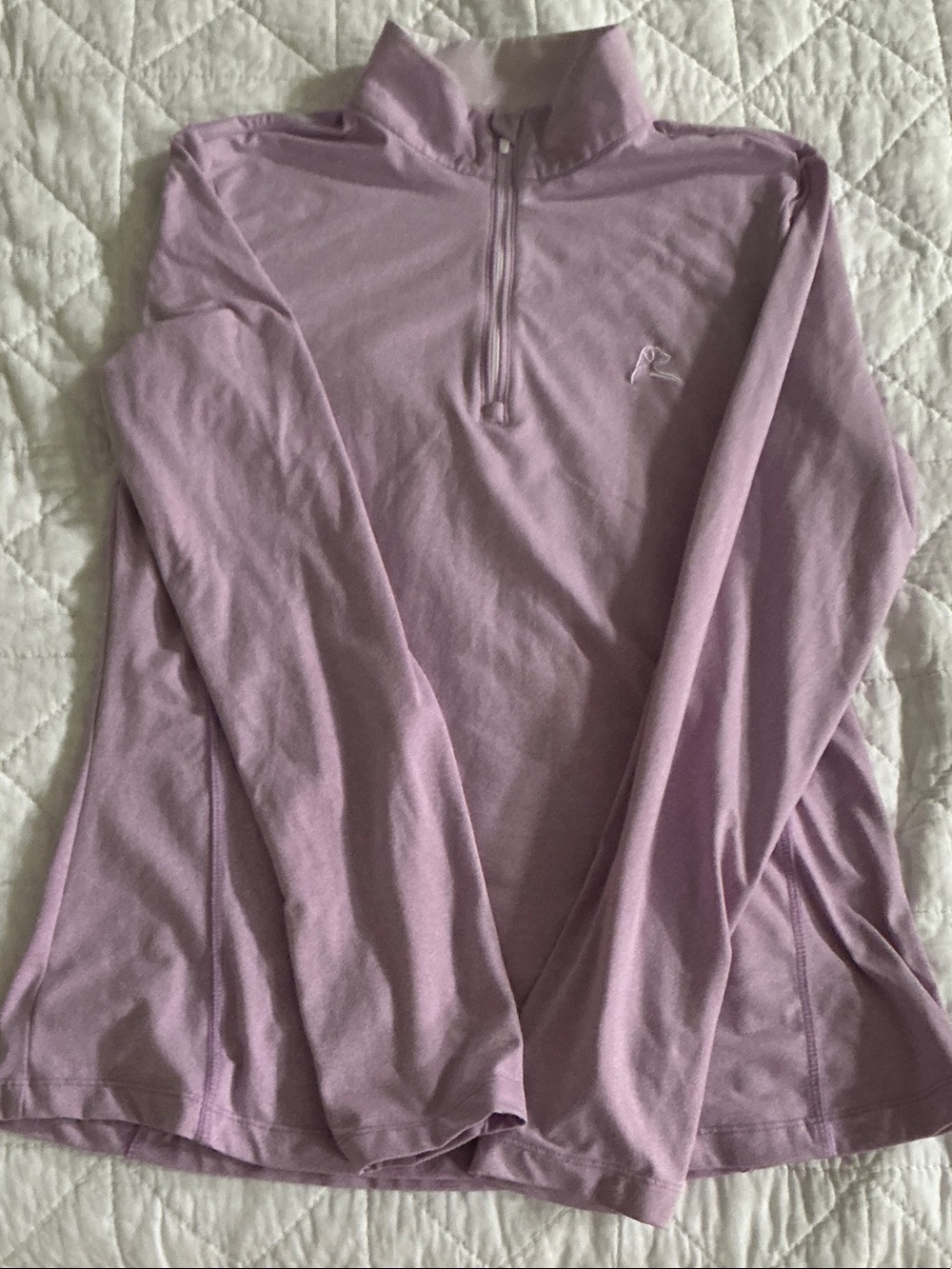 Women's Rhoback Lilac Quarter-Zip Performance Top